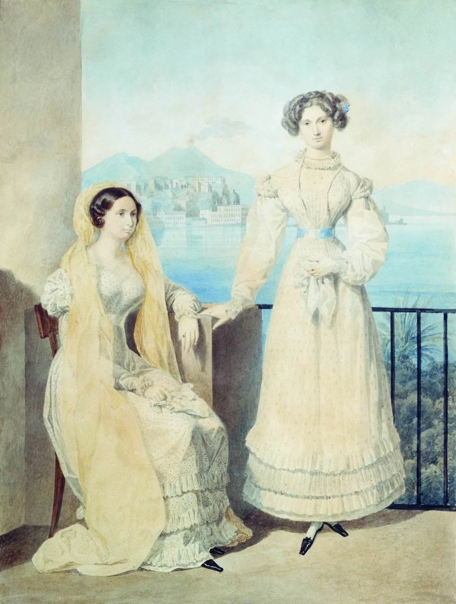 Ritratto delle sorelle D.F. Fikelmon e E.F. Tizenhausen - Museo Pushkin, Mosca